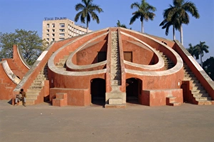 Print of The Jantar Mantar Observatory in Delhi, India