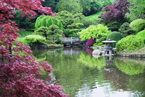 Japanese garden, Brooklyn Botanical Garden, Brooklyn, New York City, New York Japanese garden, Brooklyn Botanical Garden, Brooklyn, New York City, New York