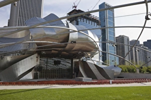 Jay Pritzker Pavilion designed by Frank Gehry, Millennium Park, Chicago Jay Pritzker Pavilion designed by Frank Gehry, Millennium Park, Chicago
