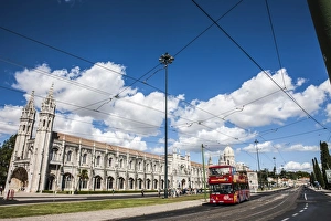 Lisbon City Landmarks Prints: The Jeronimos Monastery, monastery of the Order of Saint Jerome