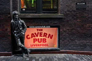 John Lennon Statue Print, Matthew Street Liverpool