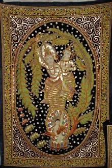 Kalaga tapestry, Mandalay, Myanmar (Burma), Asia Kalaga tapestry, Mandalay, Myanmar (Burma), Asia