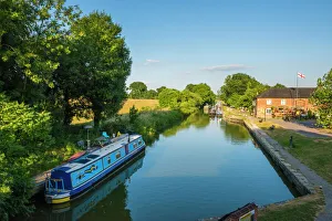 Prints of Kennet and Avon Canal at Pewsey near Marlborough, Wiltshire, England, United Kingdom, Europe Avon Prints: Kennet and Avon Canal Print, Pewsey near Marlborough