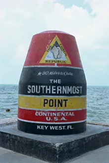 North America Travel Guide Prints: Key West, Florida