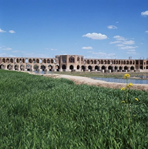 Middle Eastern Architecture Styles Prints: Khadju Bridge