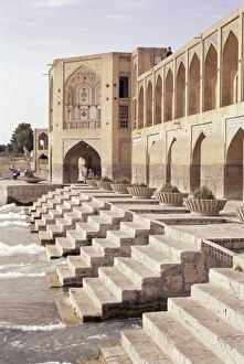 Middle East Tourist Attractions Prints: Khaju Bridge