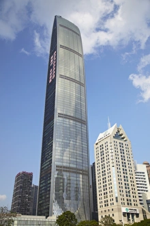Chinese Prints: Kingkey 100 Finance Building Print, Shenzhen, China