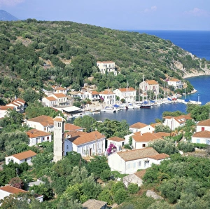 Ithaca Island Greece Prints: Kioni bay, Ithaca