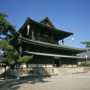 Ancient Japanese Temples Prints: Kondo hall