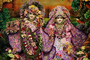 Krishna and Rada statues in Bhaktivedanta Manor ISKCON (Hare Krishna) temple Krishna and Rada statues in Bhaktivedanta Manor ISKCON (Hare Krishna) temple