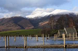 Lake Derwentwater and Skiddaw, Keswick, Lake District National Park, Cumbria, England, United Kingdom, Europe Lake Derwentwater and Skiddaw, Keswick, Lake District National Park, Cumbria, England, United Kingdom, Europe