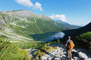 Lake Morskie Oko (Eye of the Sea), Zakopane, Carpathian Mountains, Poland, Europe Lake Morskie Oko (Eye of the Sea), Zakopane, Carpathian Mountains, Poland, Europe