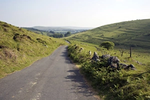England Rural Scenes Prints: Lane, Challacombe, Dartmoor, Devon, England, United Kingdom, Europe