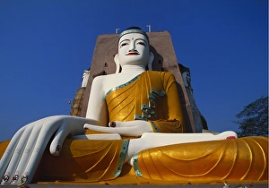 Large Statue of the Buddha at Kyaik Pun Paya, Bago, Myanmar