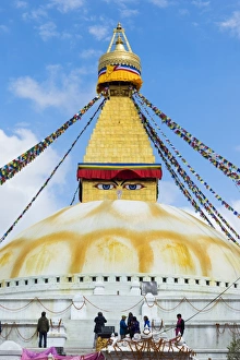 Largest Asian Stupa, Boudhanath Stupa, UNESCO World Heritage Site, Kathmandu, Nepal, Asia Largest Asian Stupa, Boudhanath Stupa, UNESCO World Heritage Site, Kathmandu, Nepal, Asia
