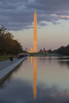 Late Afternoon, Washington Monument taken from Lincoln Monument, Washington D.C., USA Late Afternoon, Washington Monument taken from Lincoln Monument, Washington D.C., USA