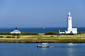 Lighthouses In Southern England Prints: Lighthouse at Hurst Castle, Keyhaven, Hampshire, England, United Kingdom, Europe