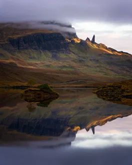Loch Fada and the Old Man of Storr, Isle of Skye, Inner Hebrides, Scotland Loch Fada and the Old Man of Storr, Isle of Skye, Inner Hebrides, Scotland