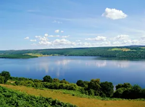 Prints of Loch Ness in summer, from Abriachan, near Inverness, Highlands Region, Scotland, UK, Europe Inverness Prints: Loch Ness Summer Print