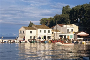 Loggos Harbour Print, Paxos Island