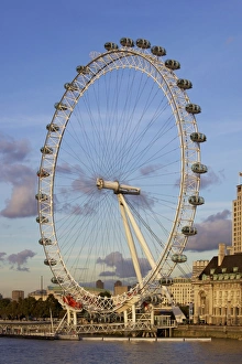 UK Landmarks Prints: London Eye, River Thames, London, England, United Kingdom, Europe