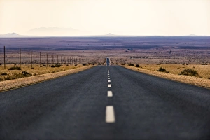 A long road in the Karas region of southern Namibia, Africa A long road in the Karas region of southern Namibia, Africa
