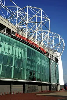 Main entrance at Manchester United Football Club Stadium, Old Trafford Main entrance at Manchester United Football Club Stadium, Old Trafford
