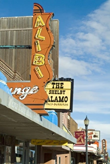 Images Dated 24th January 2000: Main Street Print, Shelby Montana