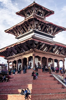 Framed Print : Maju Deval Temple Print, Kathmandu, Nepal Framed Print : Maju Deval Temple Print, Kathmandu, Nepal