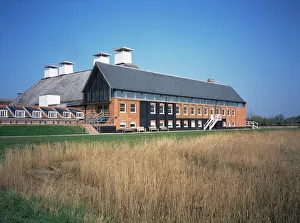Maltings Concert Hall Print from Snape Reed Beds