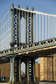 Vertical Cityscape Photography Prints: Manhattan Bridge