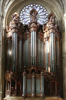 Prints of Master organ, Saint-Eustache church, Paris, France, Europe Paris Prints: Master Organ Print: Saint-Eustache Church, Paris