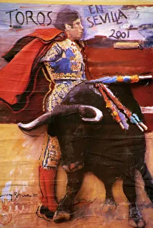 Prints of Matador poster taken in 2001, Seville, Andalucia, Spain, Europe Spain Prints: Seville Matador Print, Andalucia, 2001