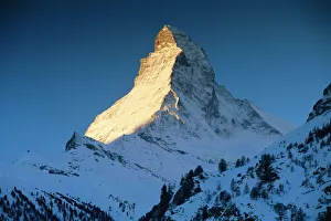 Prints of The Matterhorn, Switzerland Switzerland Prints: The Matterhorn Print - A Mountain Landscape