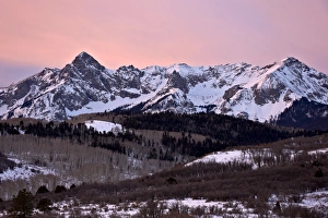 Serene Natural Beauty Images Prints: Mears Peak and the Sneffels Range in the winter