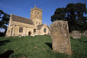 Medieval church of St. Eadburgha outside Broadway, The Cotswolds, Hereford & Worcester Medieval church of St. Eadburgha outside Broadway, The Cotswolds, Hereford & Worcester