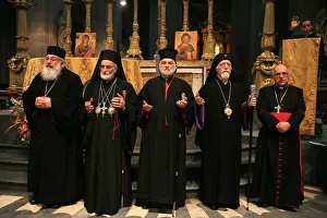 Middle East Christian patriarchs in Saint Sulpice church, Paris, France, Europe Middle East Christian patriarchs in Saint Sulpice church, Paris, France, Europe