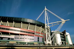Prints of Millennium Stadium, Cardiff, South Glamorgan, Wales, United Kingdom, Europe Cardiff Prints: Millennium Stadium Print