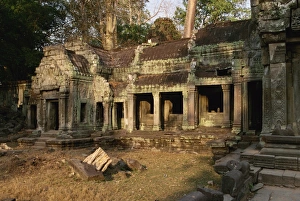 Angkor Wat Temples Prints: Minor temples within the complex of Khmer monuments at Angkor Wat