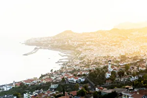 Mist at Sunset Print over Funchal Bay