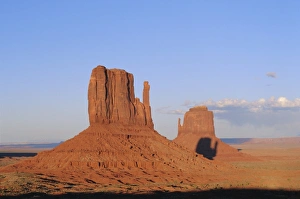 Sunset In The Desert Prints: Mittens at Sunset
