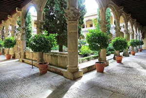 Spanish Monastery Architecture Prints: Monasterio de Yuste, Monastery at Cuacos de Yuste, La Vera, Extremadura, Spain, Europe