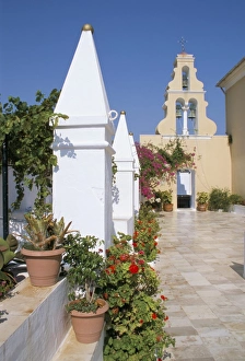 Corfu Greece Prints: Monastery, Paleokastritsa