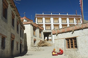 Lamayuru Monastery Prints: Monks at Lamayuru gompa (monastery)