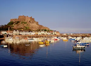 Mont Orgeuil castle, Gorey, Jersey, Channel islands, United Kingdom, Europe Mont Orgeuil castle, Gorey, Jersey, Channel islands, United Kingdom, Europe