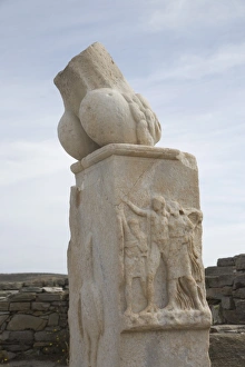 Cyclades Greek Islands Prints: Monument of Carystius