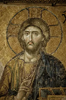 Mediterranean Travel Destinations Prints: Mosaic of Christ