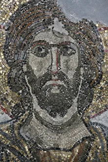 Mosaic of Christ in the Golgotha Chapel at the Church of the Holy Sepulchre, Jerusalem Mosaic of Christ in the Golgotha Chapel at the Church of the Holy Sepulchre, Jerusalem