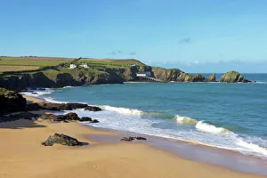 Prints of Mother Iveys Bay, Cornwall, England, United Kingdom, Europe Cornwall Prints: Mother Iveys Bay Print, Cornwall Coastline