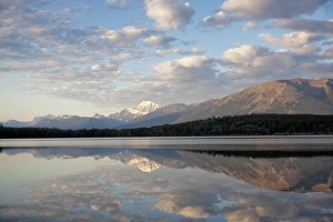 Mount Edith Cavell Print, Pyramid Lake Reflection
